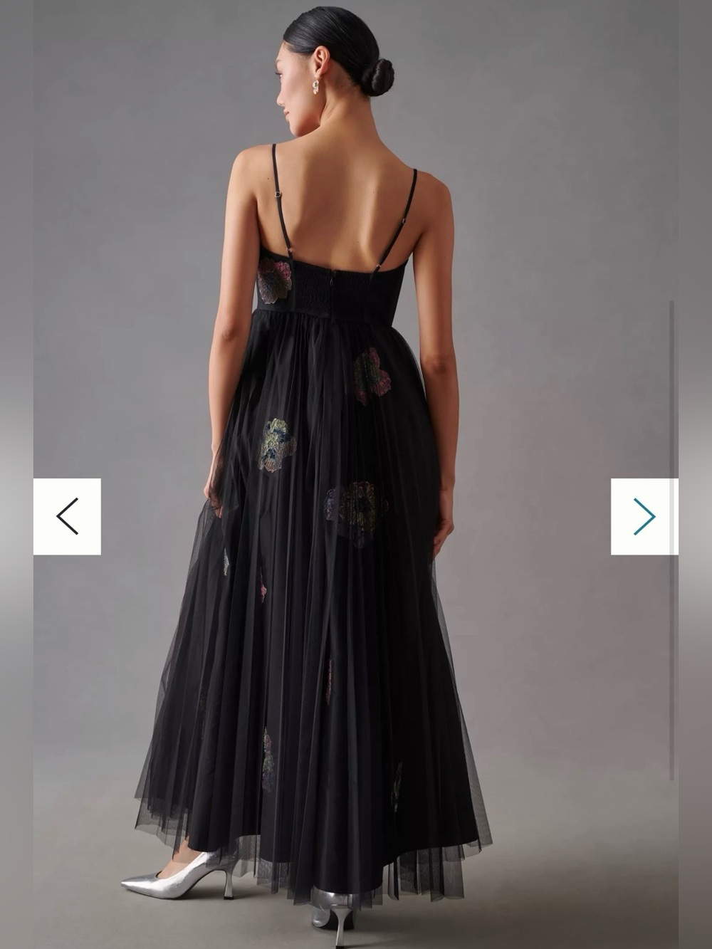 Geisha Designs Floral Tulle Corset Dress - Picture 10 of 12